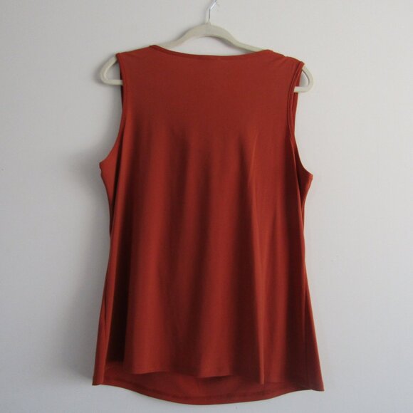 Sami & Jo Women's Cowl Neck Tank Top Set of 2 Green Orange 1X Business Casual - Picture 6 of 16